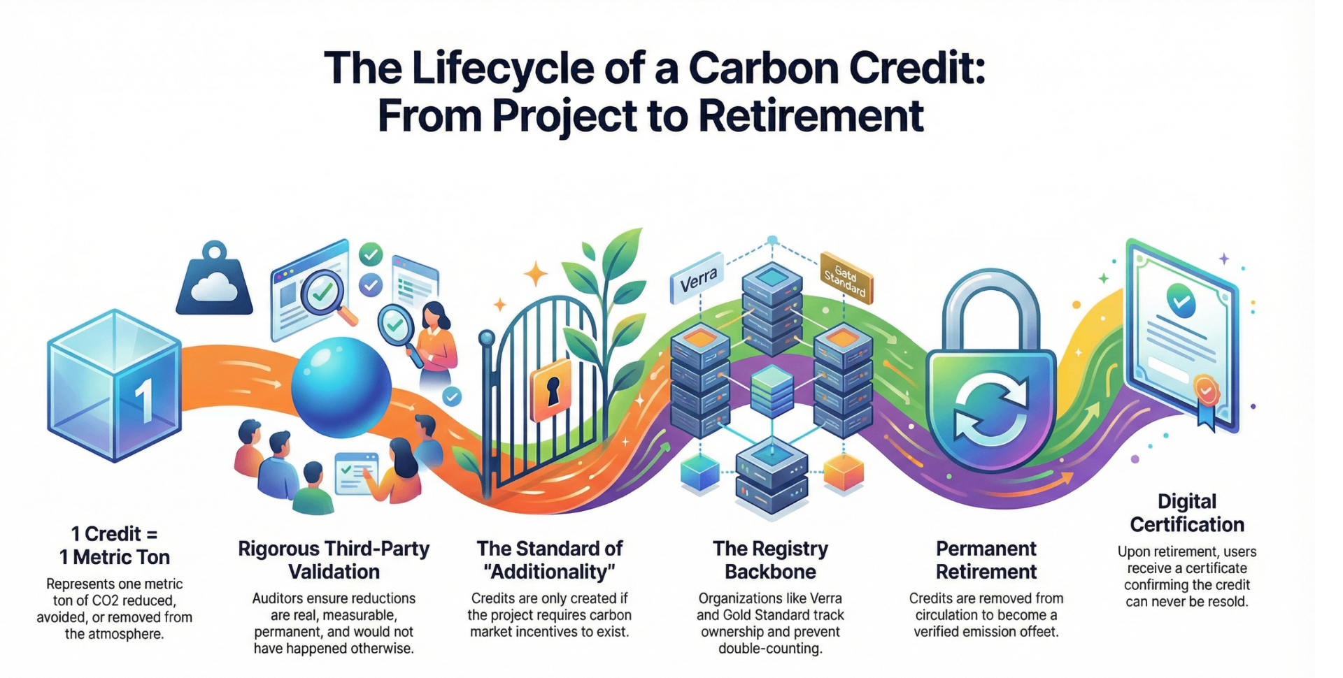 Infographic: The Lifecycle of a Carbon Credit
